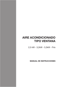 AIRE ACONDICIONADO TIPO VENTANA