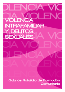 violencia intrafamiliar y delitos sexuales