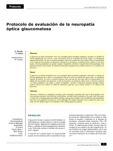 Protocolo de Evaluacion de la Neuropatia Optica Glaucomatosa