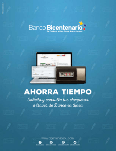 ahorra tiempo - Banco Bicentenario