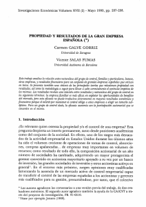 Propiedad y resultados de la gran empresa española