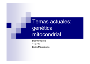 Temas actuales: genética mitocondrial