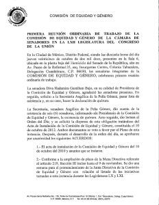 senadores en la lxii legislatura del congreso de la unión