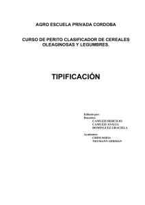 tipificación - Curso de Perito Clasificador de Cereales y Oleaginosa