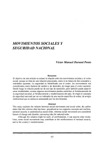 movimientos sociales y seguridad nacional