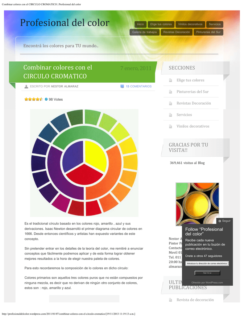 Combinar Colores Con El Circulo Cromatico Profesional Del