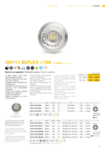 QR111 REFLEX +100 12V 15W, 12V Regulable