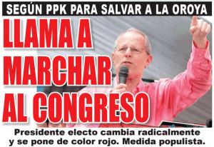 Presidente electo cambia radicalmente y se pone de color rojo