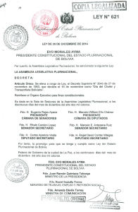 ley de 29 de diciembre de 2014 - Ministerio de Trabajo, Empleo y