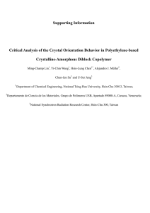 Supporting Information Critical Analysis of the Crystal Orientation