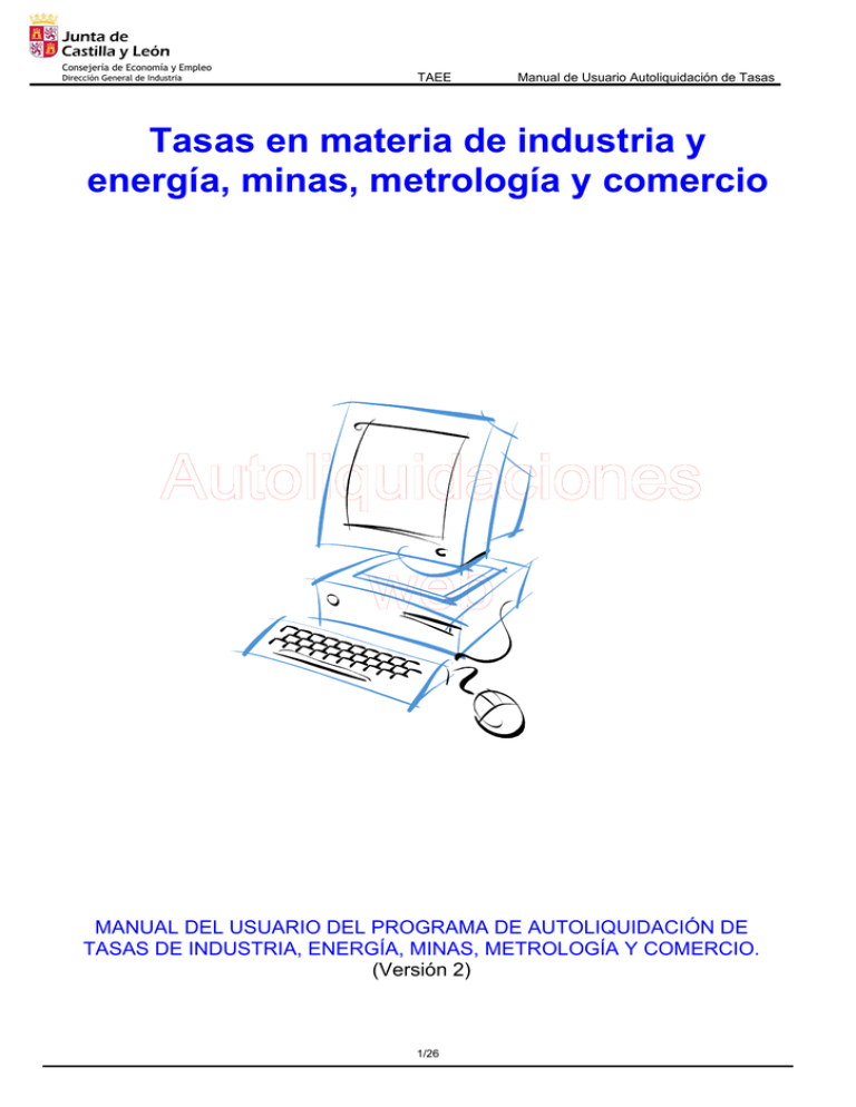 Manual De Usuario Autoliquidación De Tasas