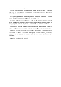 Artículo 117 de la Constitución Española 1. La justicia emana del