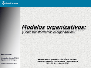 Modelos organizativos: