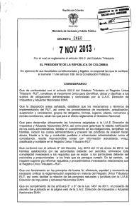 Decreto 2460 de 2013