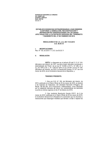 Resolución N° 187, (V. y U.), de 2010. ACT. 05.03.2011.