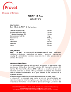 RICO 12 Oral - Laboratorios Provet