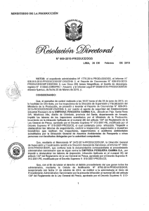 RD 669-2015-PRODUCE-DGS - Ministerio de la Producción