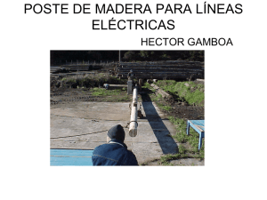 Postes de Madera para Líneas Eléctricas