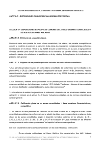 CAPITULO I. DISPOSICIONES COMUNES DE LAS NORMAS