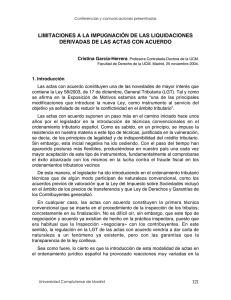 Límites a la impugnación de las liquidaciones derivadas - E