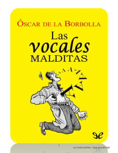 Las vocales malditas – Oscar de la Borbolla
