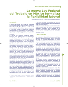 La nueva Ley Federal del Trabajo en México formaliza la flexibilidad
