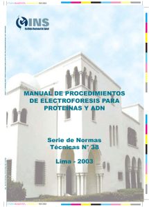 Manual de procedimientos de electroforesis para proteínas