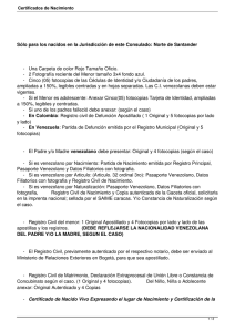 Certificados de Nacimiento - Consulado General de Venezuela en