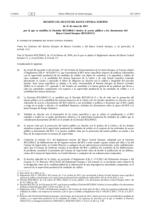 DECISIÓN (UE) 2015/ 529 DEL BANCO CENTRAL EUROPEO