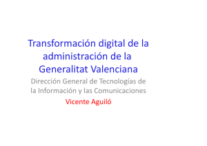 Transformación digital de la administración de la Generalitat