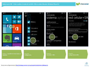 Nokia Lumia 520 - Cambiar modo de red en Windows Phone