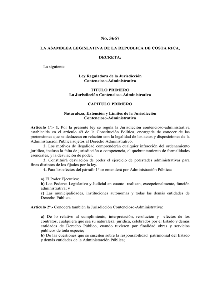 Ley Reguladora De La Jurisdiccion Contencioso