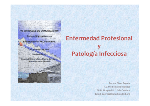 Enfermedad Profesional y Patología Infecciosa