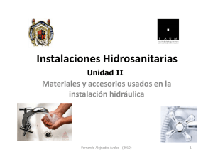 Materiales en las Instalaciones Hidráulicas