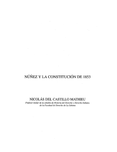 NÚÑEZ Y LA CONSTITUCIÓN DE 1853