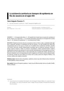 La asistencia sanitaria en tiempos de epidemia en Río de Janeiro