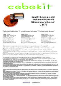 Small vibrating motor Petit moteur vibrant Micro
