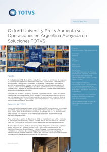 Oxford University Press Aumenta sus Operaciones en