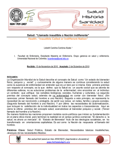 Salud: “Llamado inaudible o Nación indiferente” Health: “Inaudible
