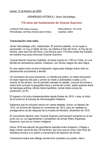 173 años del fusilamiento de Vicente Guerrero