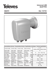 SMATV Universal LNB QUATTRO Ref. 747701