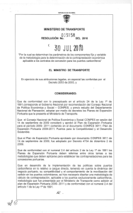 Si] JUL20IÜ - Ministerio de Transporte