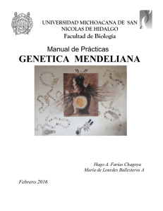 genetica mendeliana - Facultad de Biología