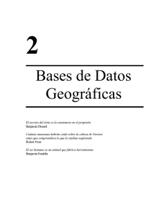 Bases de Datos Geográficas