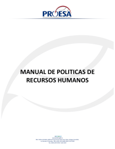 manual de politicas de recursos humanos