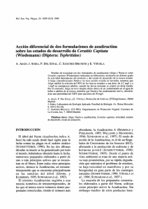 Acción diferencial de dos formulaciones de azadiractina sobre los