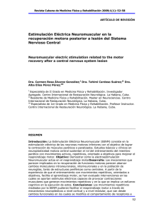 Estimulación Eléctrica Neuromuscular en la recuperación motora