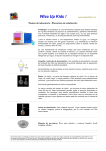 utensilios de laboratorio