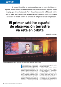 El primer satélite español de observación terrestre ya está en órbita