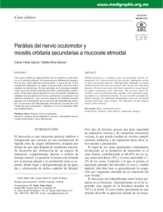 Parálisis del nervio oculomotor y miositis orbitaria